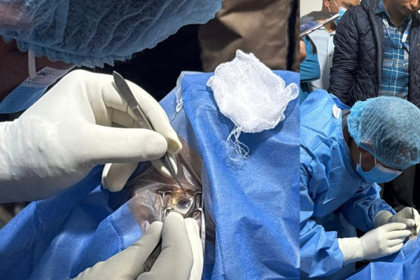 पूर्वप्रधानमन्त्री ओलीका पिताको मृत्युपछि आँखाको नानी दान